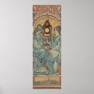 Bénédictine by Alphonse Mucha Poster