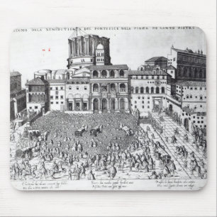 Benediction of The Pope in St.Peter's Square Mouse Pad