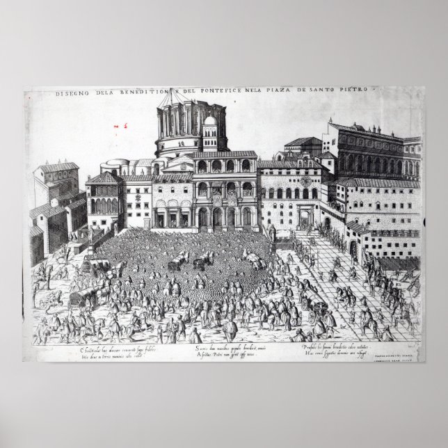 Benediction of The Pope in St.Peter's Square Poster (Front)