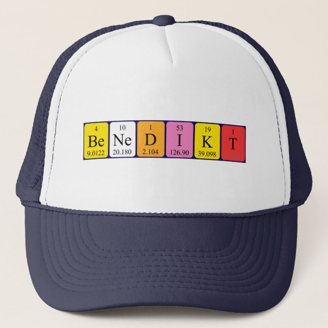 Benedikt periodic table name hat (Front)
