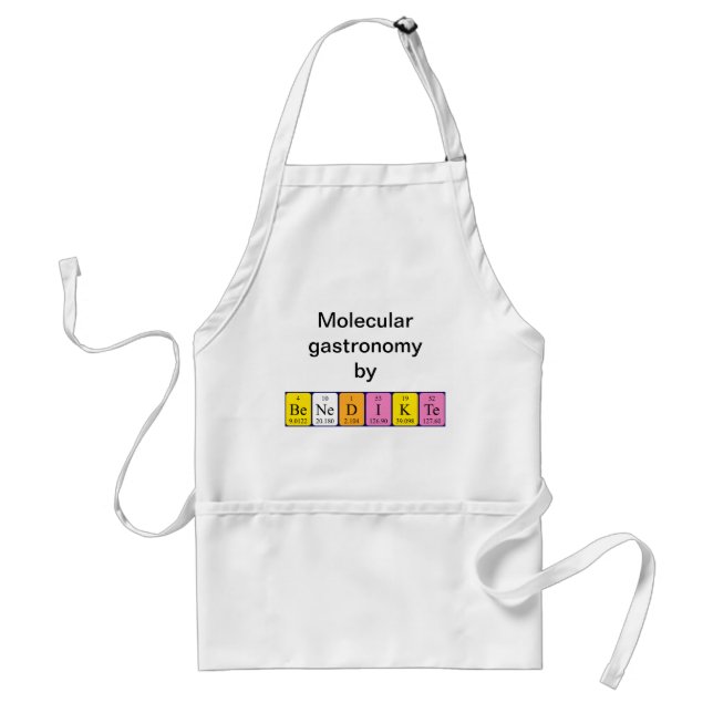 Benedikte periodic table name apron (Front)