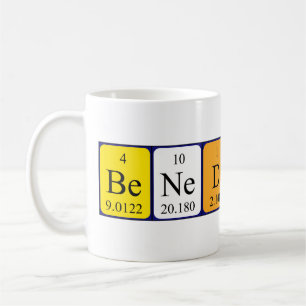 Benedikte periodic table name mug