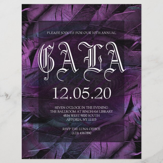 Benefit Gala New Years Party Flyer (Front)