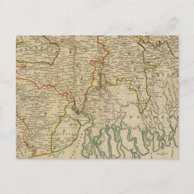 Bengal, Bahar &c south Postcard (Front)