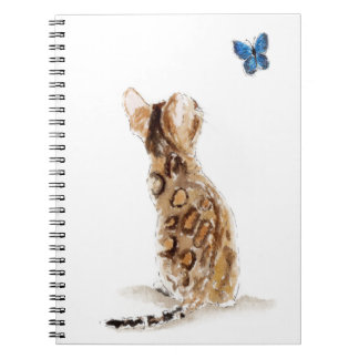 Bengal Cat & Butterfly Notebook