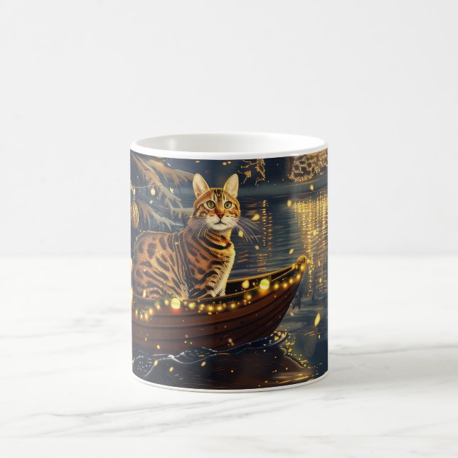 Bengal Cat Christmas Festive Voyage Coffee Mug (Center)