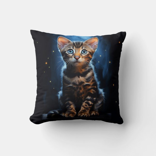 Bengal cat cushion (Front)