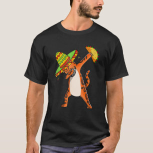 Bengal Cat Dabbing Taco Cinco De Mayo T-Shirt