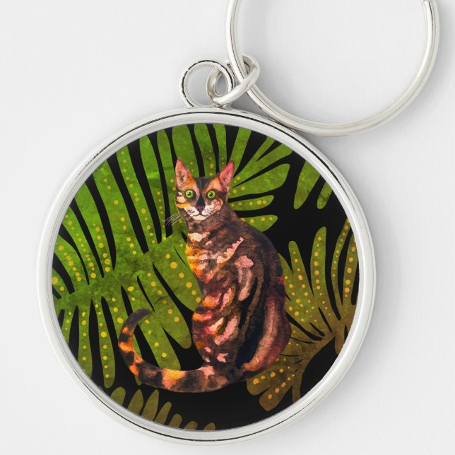 Bengal cat key ring (Front)