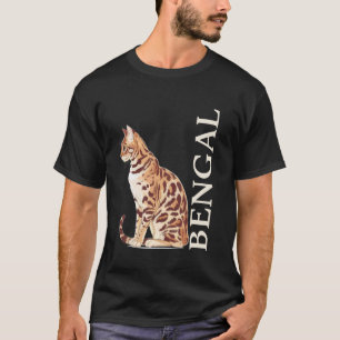 Bengal Cat Kitty Lover Animal Pet Kitten Meow Leop T-Shirt