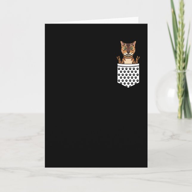 Bengal Cat Leopard Cat Lover Card (Front)