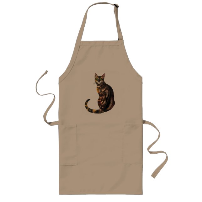 Bengal cat  long apron (Front)