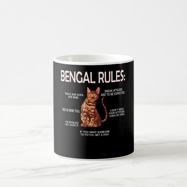 Bengal Cat Lover Gifts Cat Owner Rosetted Bengal Coffee Mug (Center)