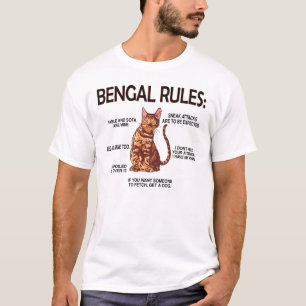 Bengal Cat Lover Gifts Cat Owner Rosetted Bengal T-Shirt