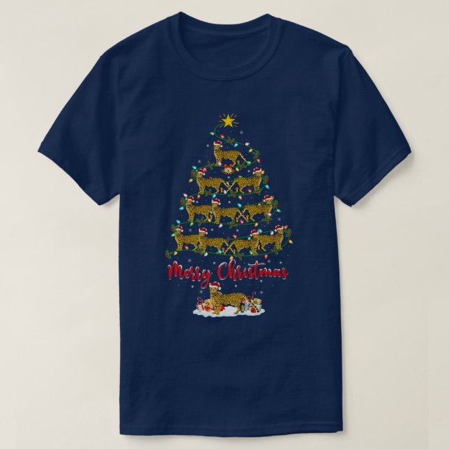 Bengal Cat Lover Matching Santa Bengal Cat Christm T-Shirt (Design Front)