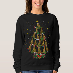 Bengal Cat Lover Xmas Santa Hat Bengal Cat Christm Sweatshirt