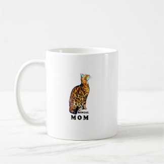 Bengal Cat Mum Shirt   Domestic Rosetted Brown Ben Coffee Mug