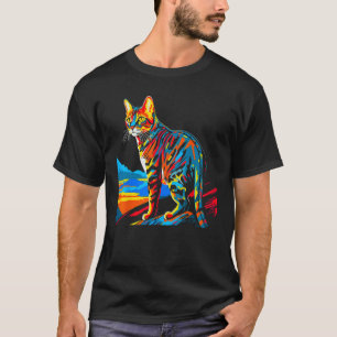 Bengal Cat Pop Art T-Shirt