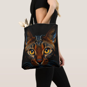 Bengal cat tote bag