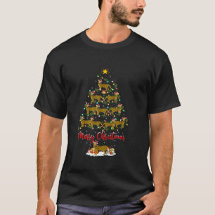 Bengal Cat Xmas Lighting Santa Bengal Cat Christma T-Shirt