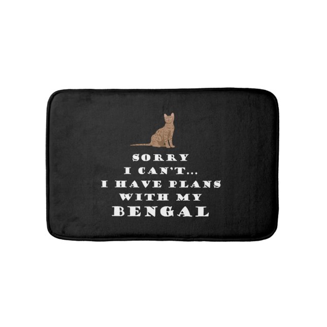 Bengal Cats Cat Cute Funny Bath Mat (Front)