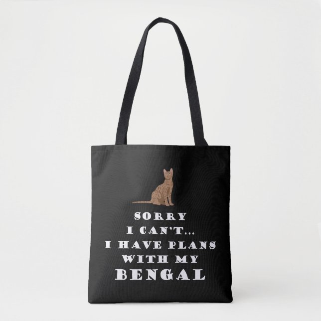 Bengal Cats Cat Cute Funny Tote Bag (Front)