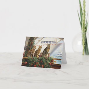 Bengal Cats Christmas Cruise: Pawsome Holiday Card