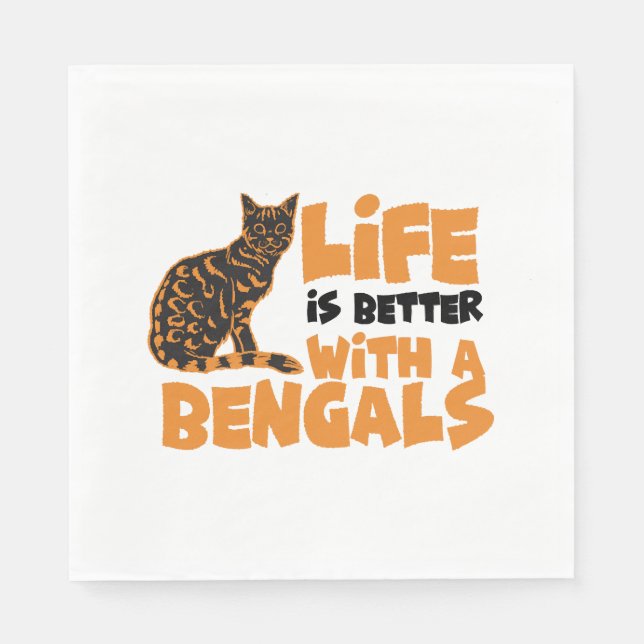 Bengal cats    napkin (Front)