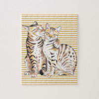 Bengal Cats Ochre Stripes