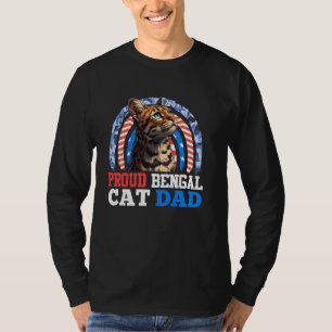 Bengal Cats PROUD BENGAL CATS DAD USA Men T-Shirt
