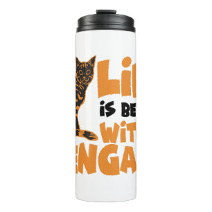Bengal cats thermal tumbler