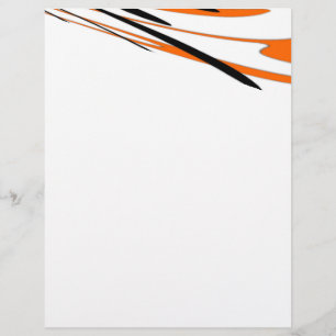 Bengal Colours Squiggly Orange and Black Lines