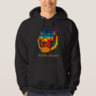Bengal Cool Tiger Sunglasses Vintage Colourful Tig Hoodie
