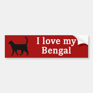 Bengal Love Bumper Sticker