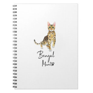 Bengal Mum Cute Cat Mother Kitten Girl Gift Notebook