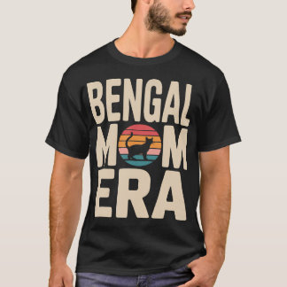 Bengal Mum Era Retro Bengal Cat T-Shirt