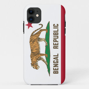 Bengal Republic Tiger Flag Bengali Pride iPhone 11 Case