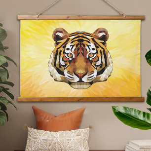 Bengal Tiger Big Cat Modern Large Wall  Hanging Tapestry