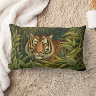 Bengal Tiger Digital Art Lumbar Cushion