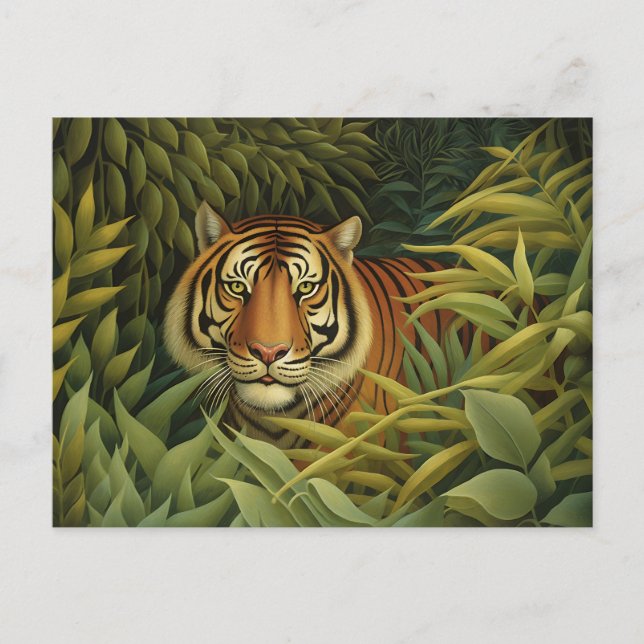 Bengal Tiger Digital Art Postcard (Front)
