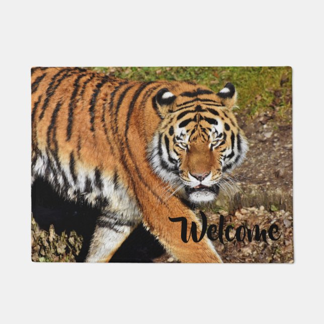 Bengal  Tiger Door Mat (Front)