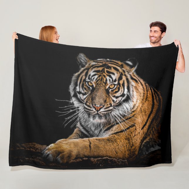 BENGAL TIGER FLEECE BLANKET (In Situ)