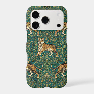 Bengal Tiger iPhone 17 Pro Case Art Nouveau Print