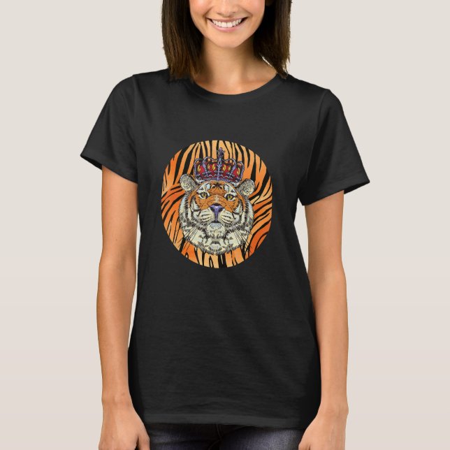 Bengal Tiger King African Safari Zookeeper Bengal  T-Shirt (Front)
