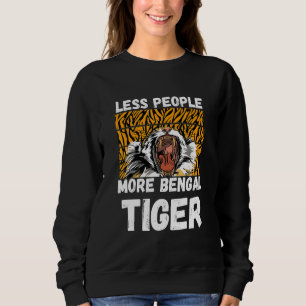 Bengal Tiger Less People Tiger Head Leopard Africa Sweatshirt