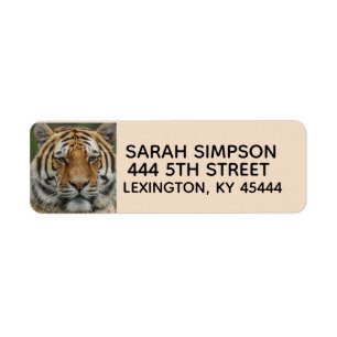 BENGAL TIGER RETURN ADDRESS LABELS