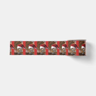 Bengal Tiger Santa Claus Grosgrain Ribbon