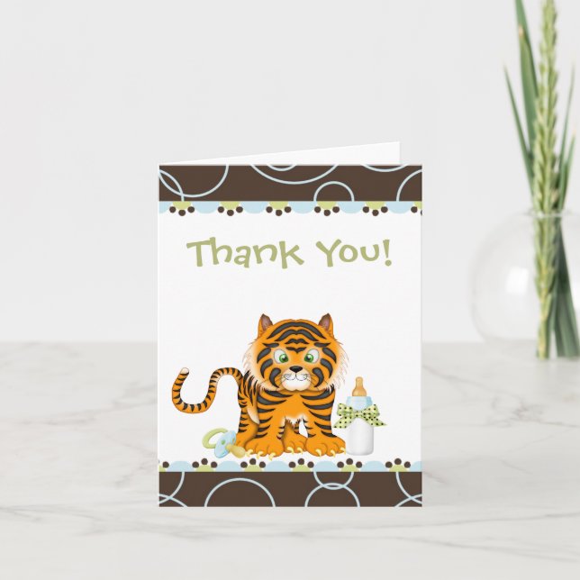 Bengal Tiger Thank You Card (Front)