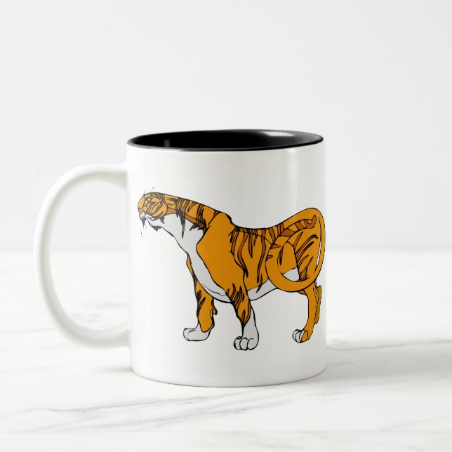 Bengal Tiger Two-Tone Coffee Mug (Left)