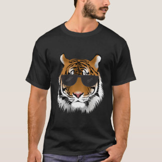 Bengal Tiger With Sunglasses Bengal Tiger Head T-Shirt